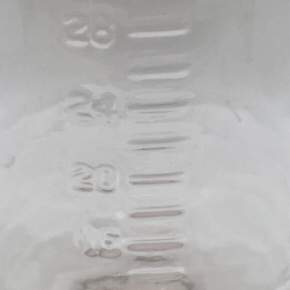 Vintage Jar Anchor Hocking Glass Measuring Container w Red Lid - Picture 4 of 12